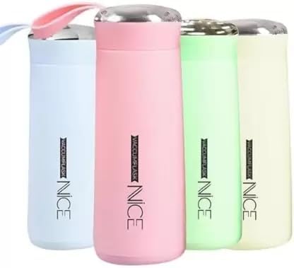 Nice Water Bottle 400ml pack of 2 | Leakproof Flask for Water, Coffee, and Tea |