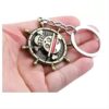 41bjbDGZOFL One Piece Anime Steering Wheel Spinner Keychain – Gold Finish Stainless Steel