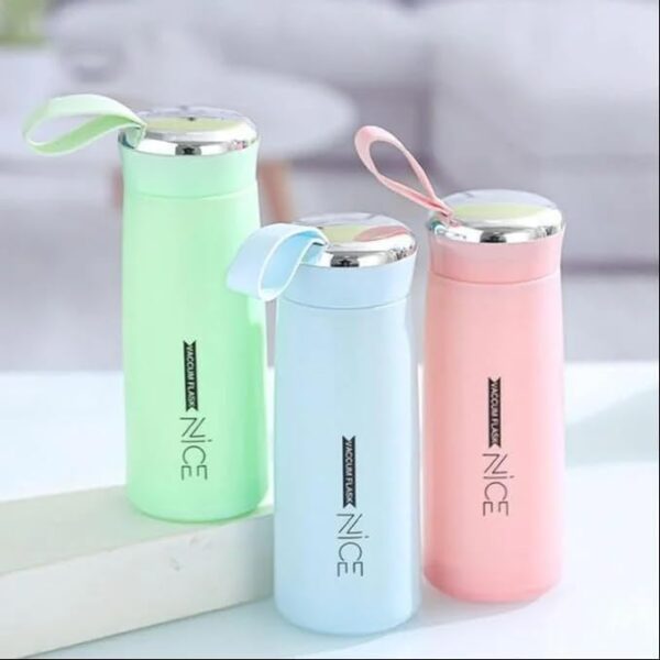 Nice Water Bottle 400ml pack of 2 | Leakproof Flask for Water, Coffee, and Tea |
