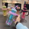 BPA-Free Stylish Water Bottle | 1300ml Fruit Detox Bottle for Girls,Kids (Multi Colour)