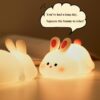Silicone Rabbit Night Lamp | Cute Little Night Lamps For Kids | Rechargable LED Beside Lamp For Children' Bedroom