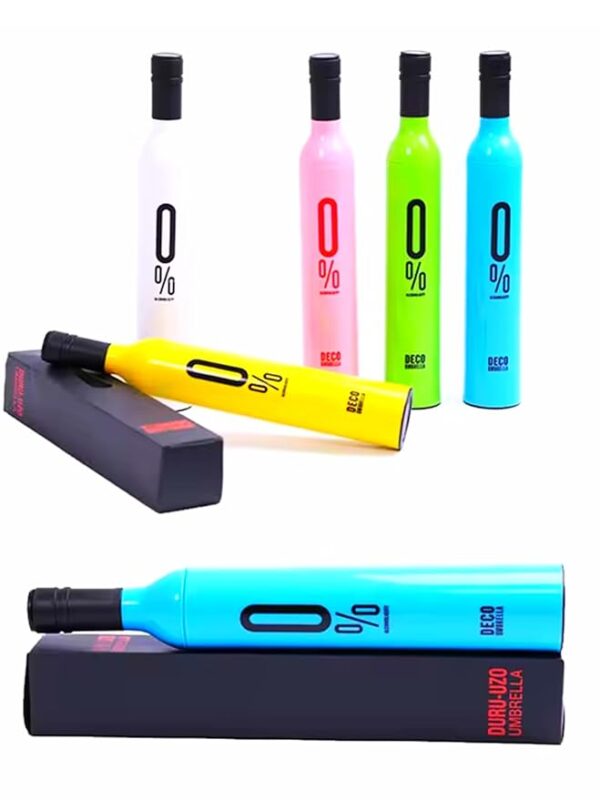 Umbrella Bottle Store (Daily Delight) Compact Manual Portable Umbrella for Men, Women, Girl, Kids with Bottle Cover