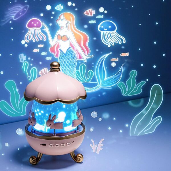Version 1.0.0 360° Rotatable Cabin Projector Lamp | LED Night Lamp for domestic uses and Star Projector, USB Powered Birthday Gift for Kids