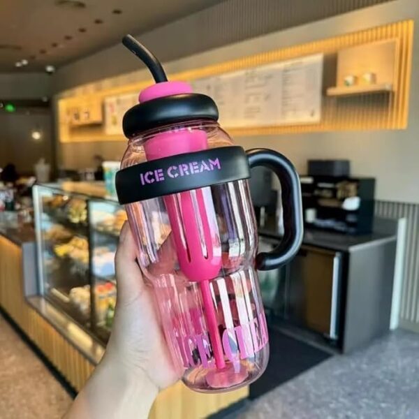 BPA-Free Stylish Water Bottle | 1300ml Fruit Detox Bottle for Girls,Kids (Multi Colour)
