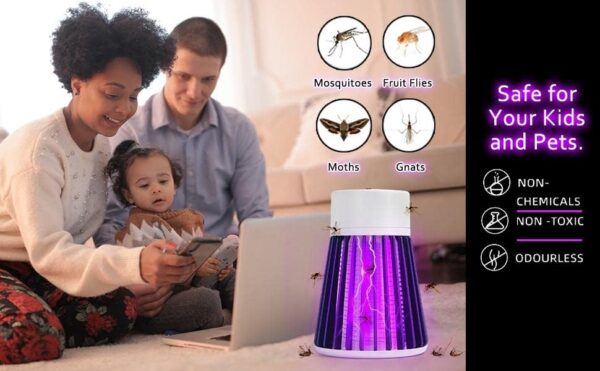 Eco Friendly Bug Zapper Mosquito Lamp Dual Mosquito Zapper Lamp Indoor Insect Trap Portable Killer Lamps (Mosquito Killer)
