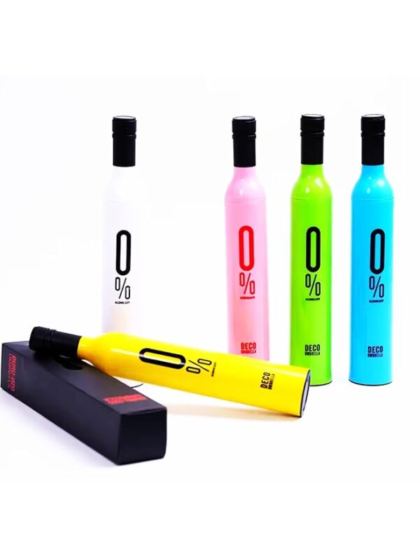 Umbrella Bottle Store (Daily Delight) Compact Manual Portable Umbrella for Men, Women, Girl, Kids with Bottle Cover