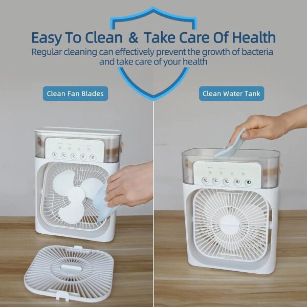 Air Cooler & Fan (Portable) | Speed Cooling, 3 In 1 Mini Air Condition | Ideal For Home, Outdoor And Offices (Silent Operation)