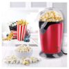 Hot Air Popcorn Popper Maker – Oil Free,16-Cup Capacity, Electric Popcorn Machine with Butter Melter & Measuring Cup, Fast Popping