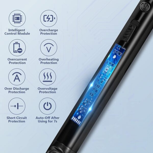 Version 1.0.0 USB Plasma Rechargeable Electric Gas Lighter for Kitchen, Candles, Pooja Room, BBQ, Multi Purpose