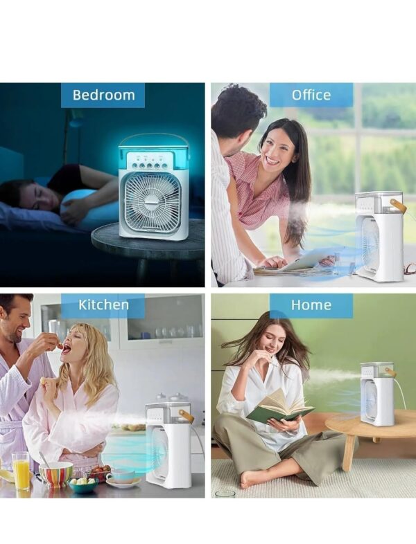 Air Cooler & Fan (Portable) | Speed Cooling, 3 In 1 Mini Air Condition | Ideal For Home, Outdoor And Offices (Silent Operation)