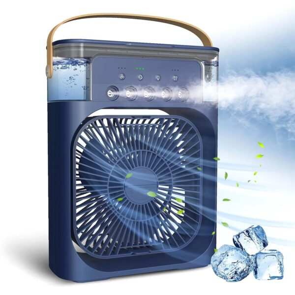 Air Cooler & Fan (Portable) | Speed Cooling, 3 In 1 Mini Air Condition | Ideal For Home, Outdoor And Offices (Silent Operation)