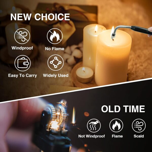 Version 1.0.0 USB Plasma Rechargeable Electric Gas Lighter for Kitchen, Candles, Pooja Room, BBQ, Multi Purpose