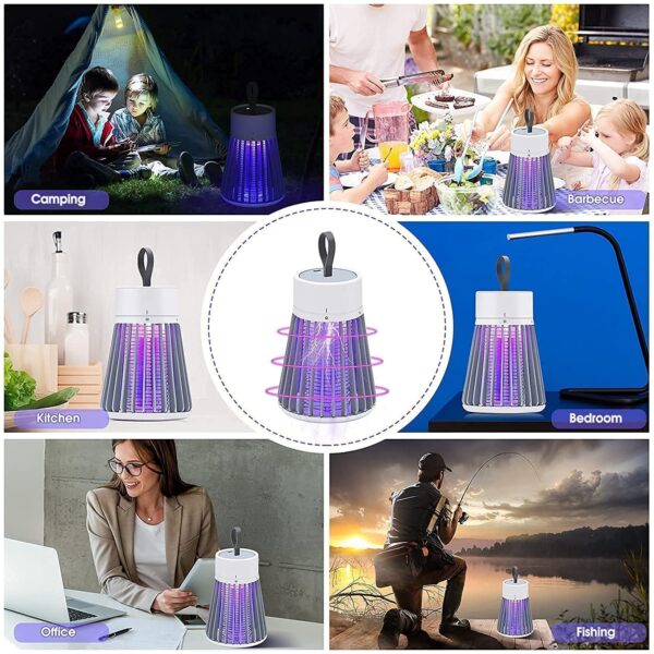 Eco Friendly Bug Zapper Mosquito Lamp Dual Mosquito Zapper Lamp Indoor Insect Trap Portable Killer Lamps (Mosquito Killer)