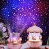 Version 1.0.0 360° Rotatable Cabin Projector Lamp | LED Night Lamp for domestic uses and Star Projector, USB Powered Birthday Gift for Kids